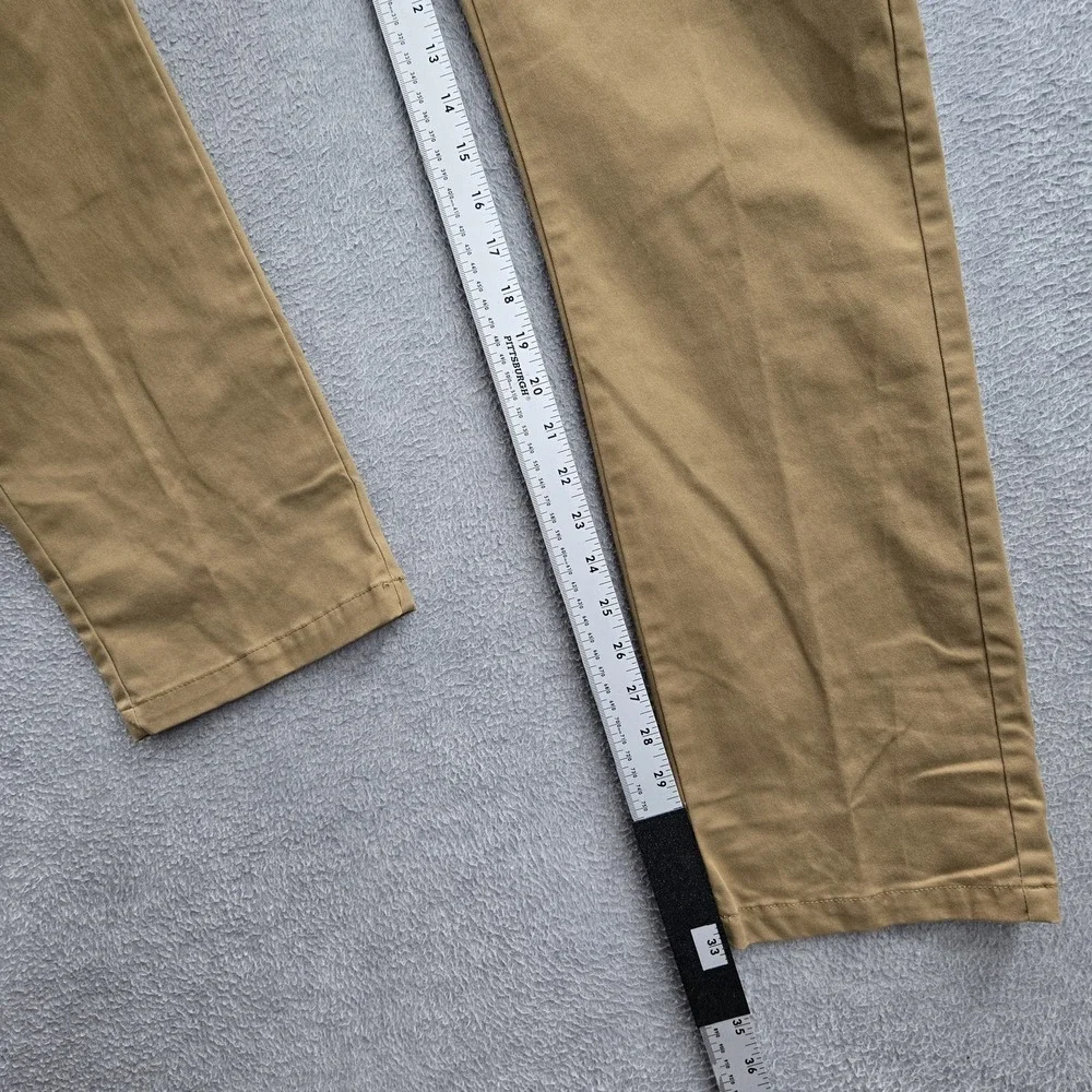 Old Navy Men Pants 36X34 Brown Chino Twill Button‎ 33
